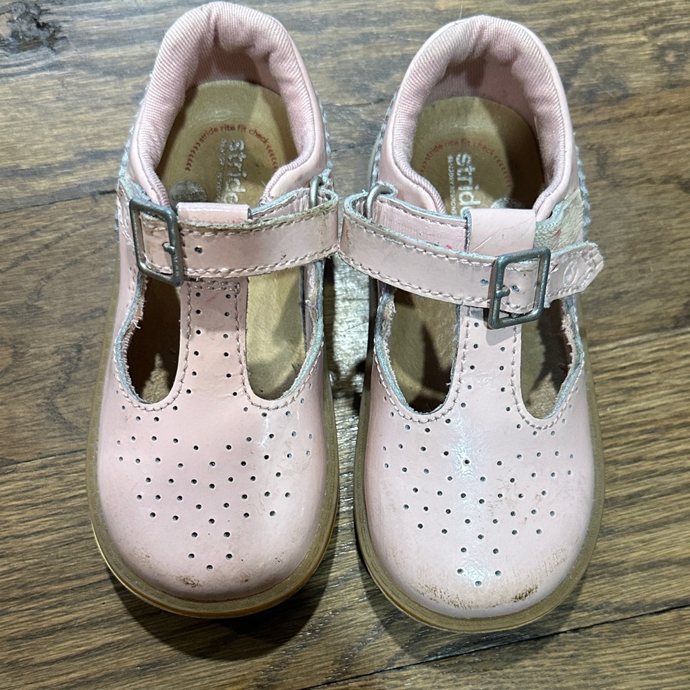 Stride Rite Nell Pink Kids Shoes 7.5 toddler
